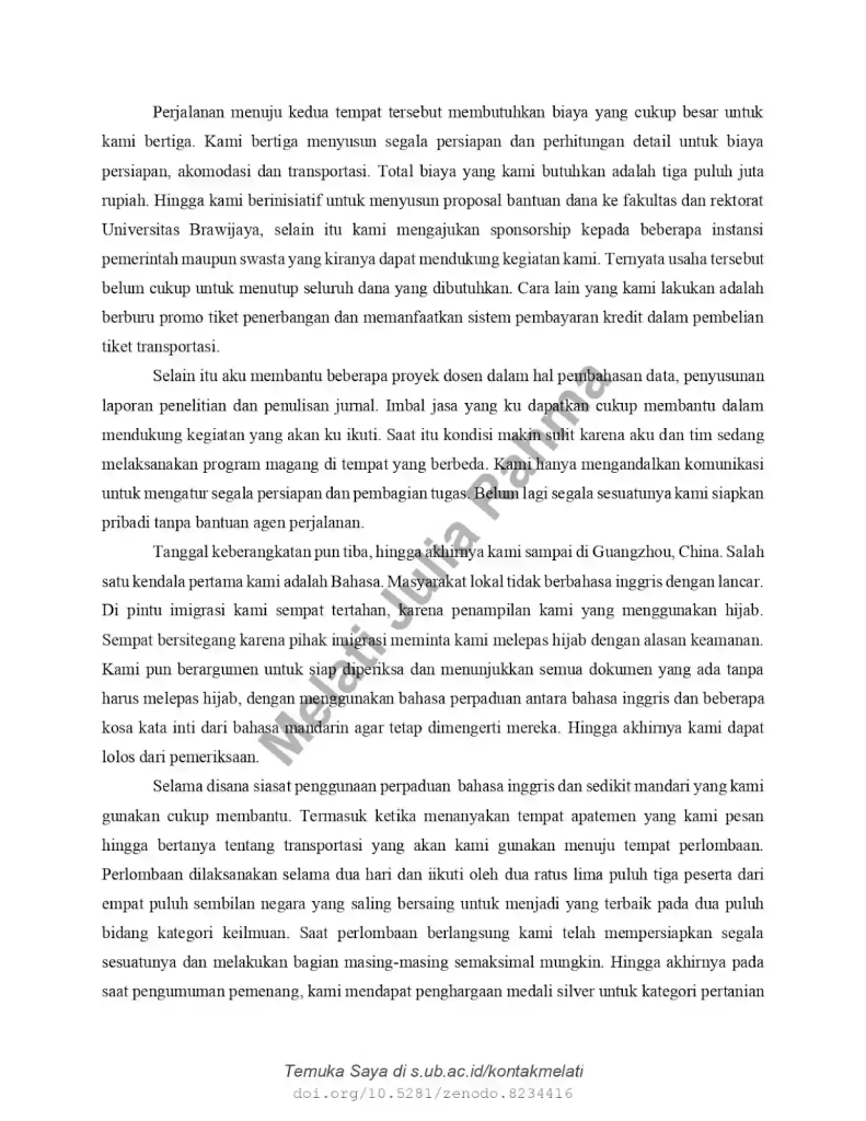 Contoh essay beasiswa unggulan | Research Gate Melati Julia Rahma