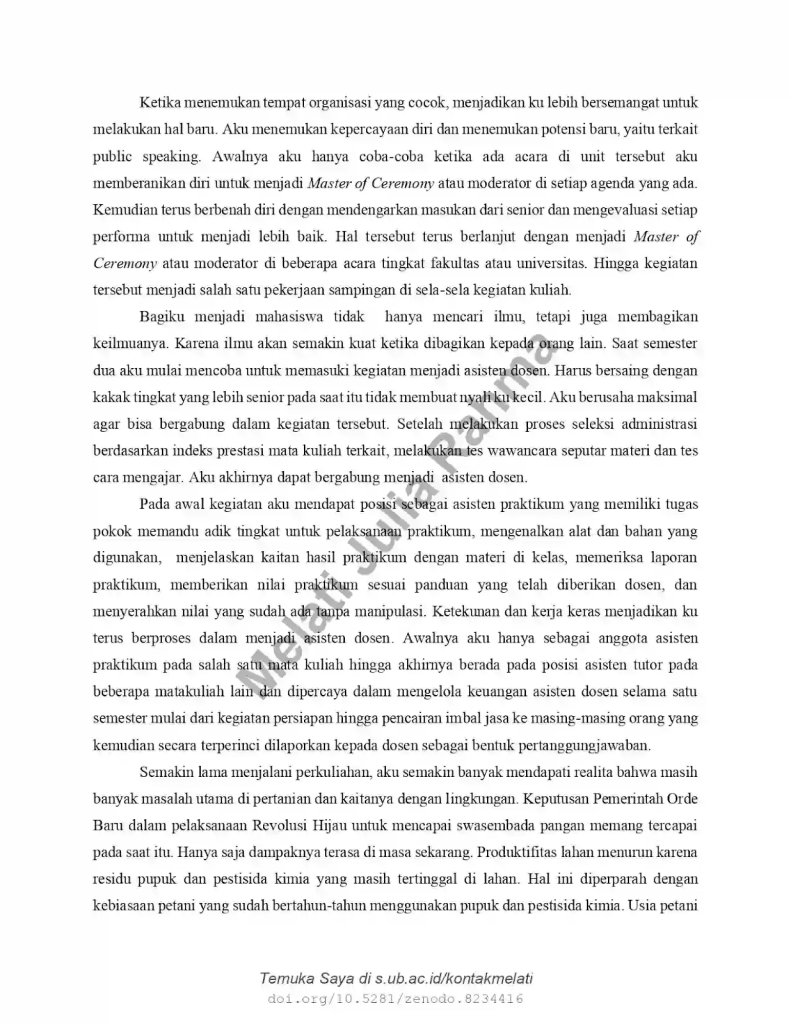 Contoh essay beasiswa unggulan | Research Gate Melati Julia Rahma